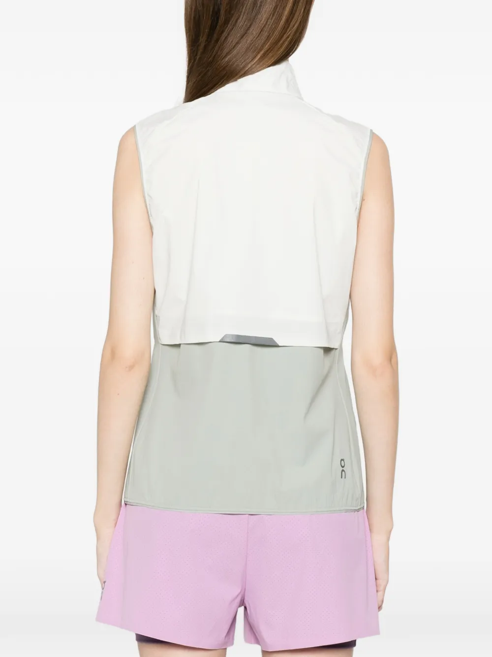 On Gilet met reflecterende vlakken Grijs