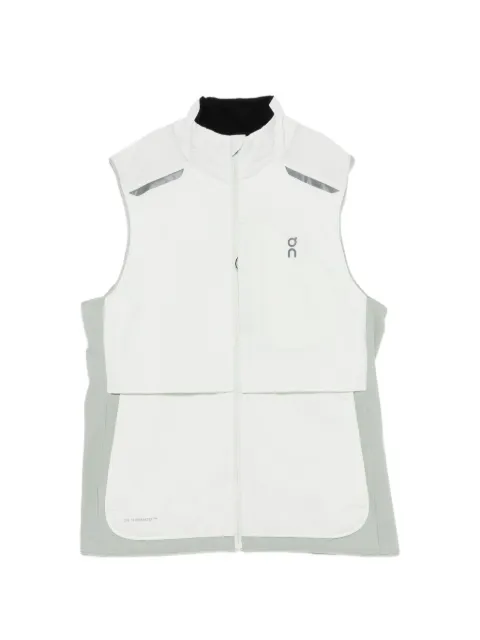 On  reflective panelled gilet
