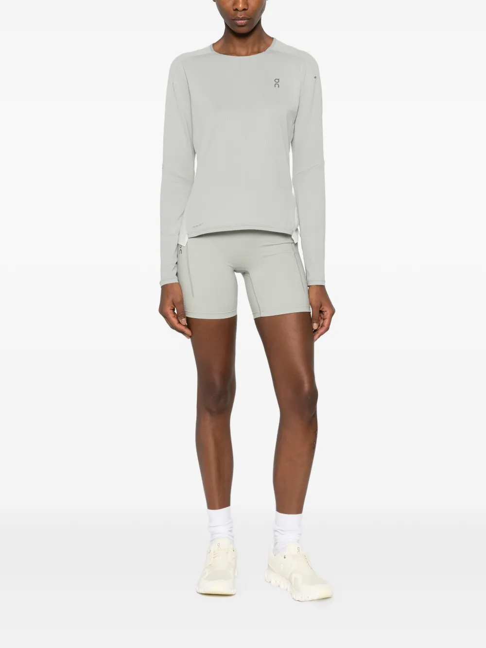 On Logo-print Performance Short - Green 