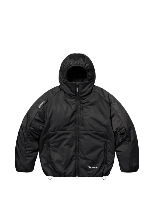 Supreme フード付きウィンドブレーカー L Supreme インシュレーション ウインドブレーカー | ブラック | FARFETCH JP