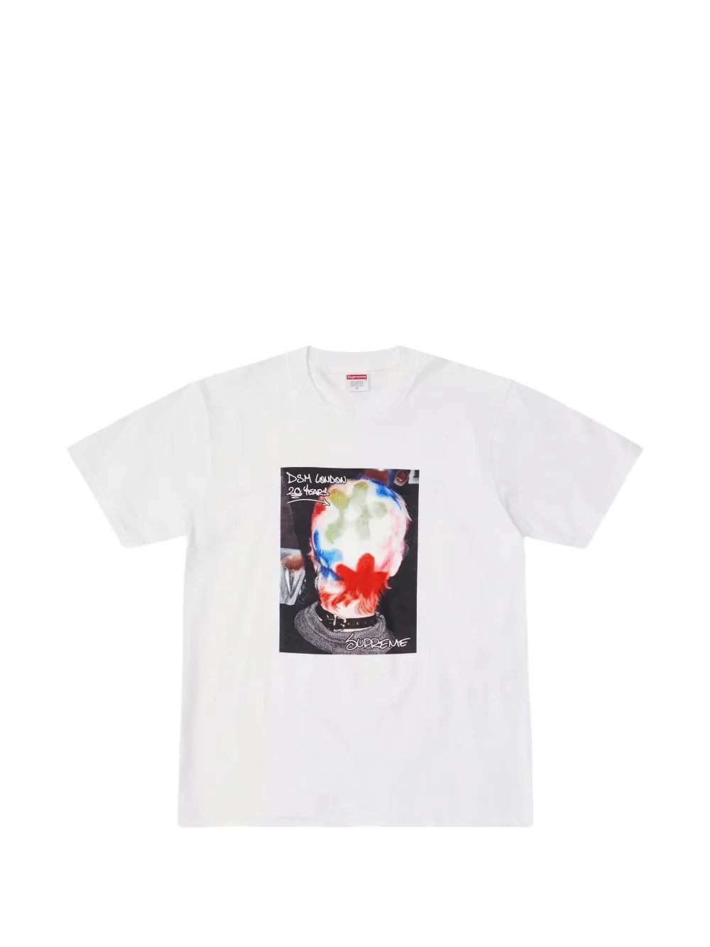 Supreme x Dover Street Market London 20th anniversary T-shirt met print Wit