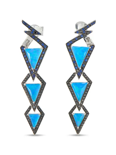 Stephen Webster opal sapphire earrings