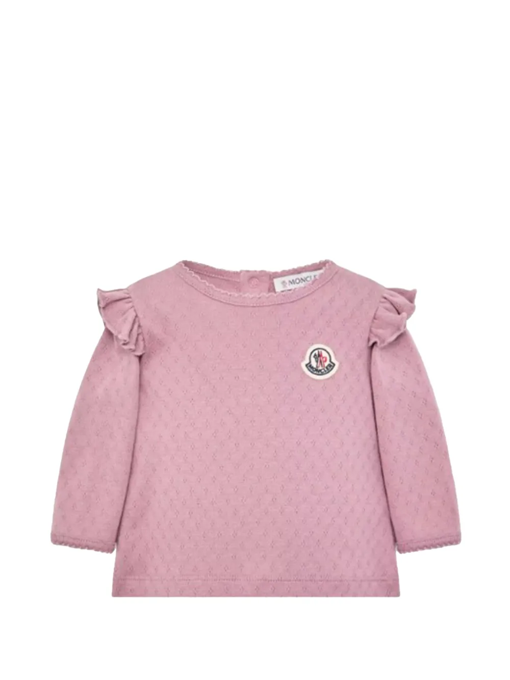 Moncler Enfant T-shirt met ruches Roze