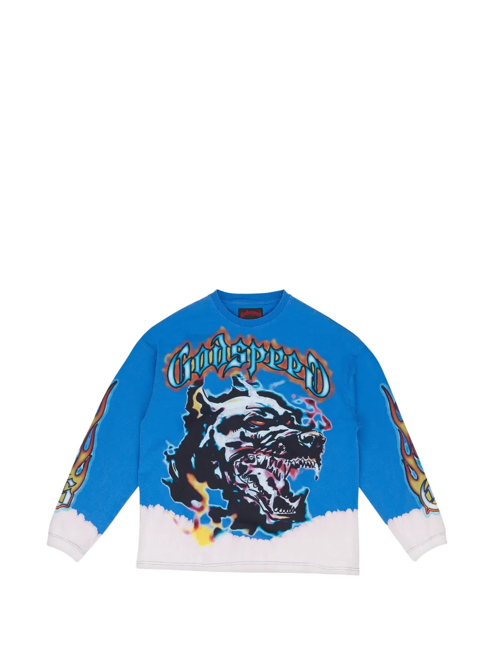 GODSPEED Off The Leash graphic long-sleeve sweatshirt - Blu