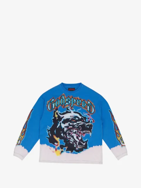 GODSPEED  Off The Leash graphic long-sleeve sweatshirt