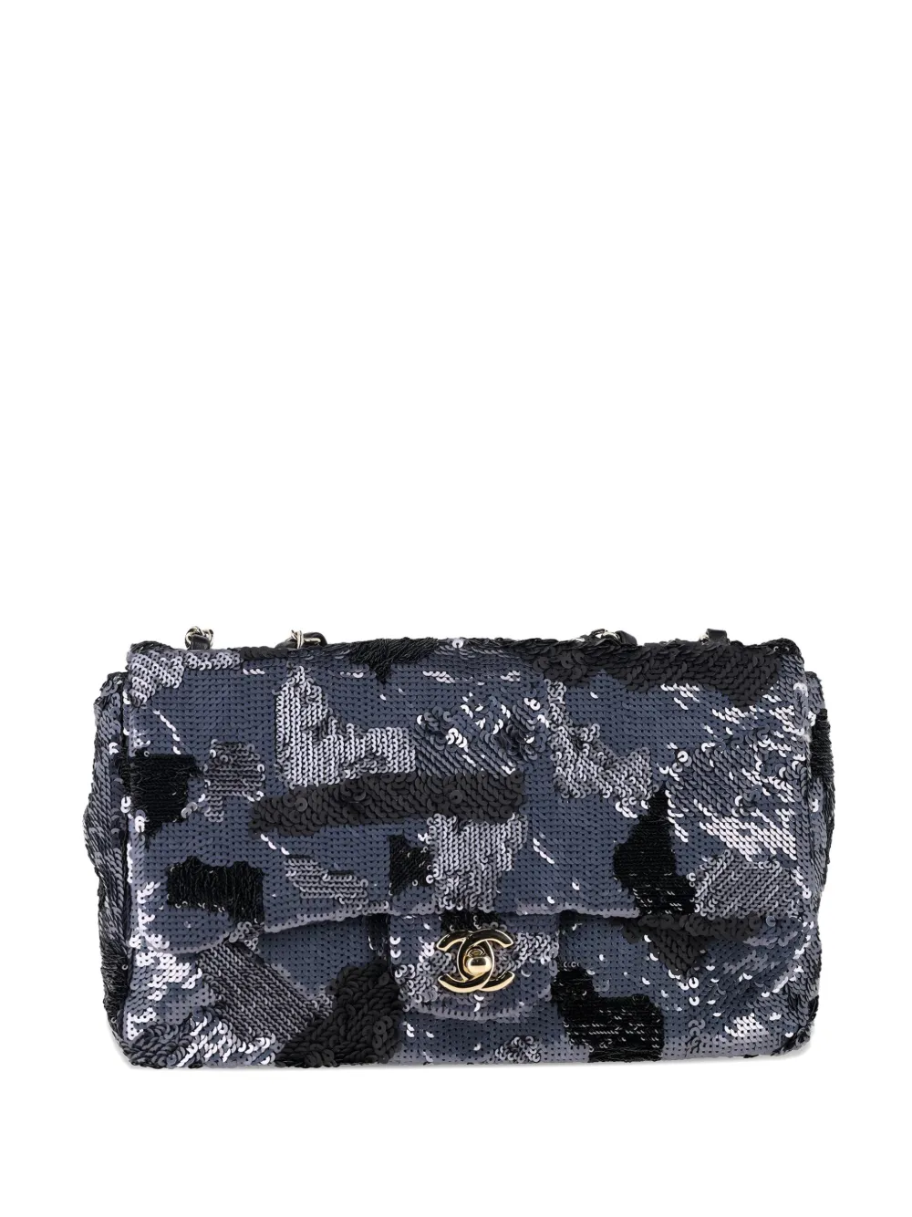 CHANEL Pre-Owned sequin flap bag - Grigio