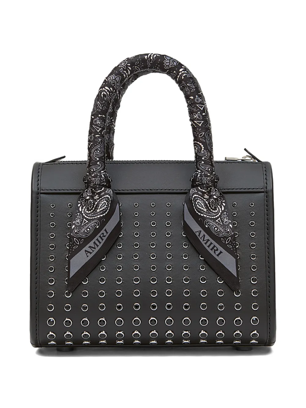  Amiri Stud Micro Triangle Satchel Bag - Black 