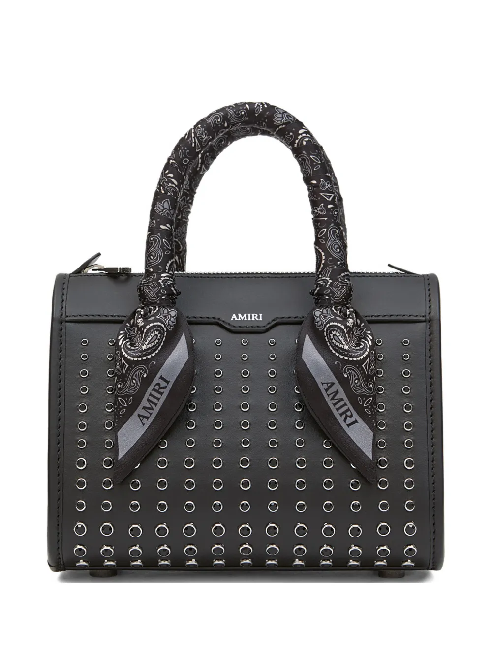 AMIRI stud micro triangle satchel bag - Nero