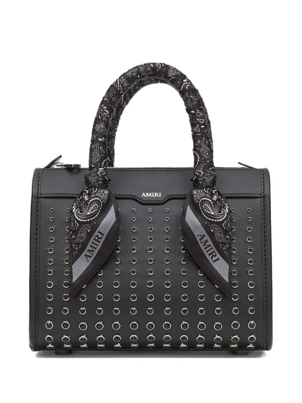 Amiri Micro Triangle Stud Bag in Black