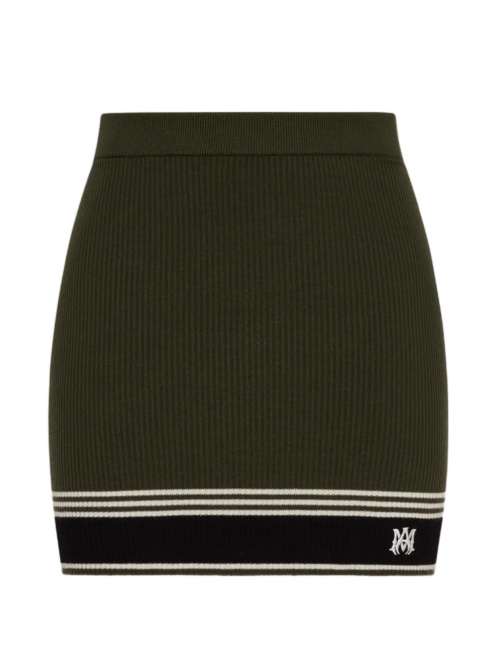 AMIRI stripe mini skirt - Verde