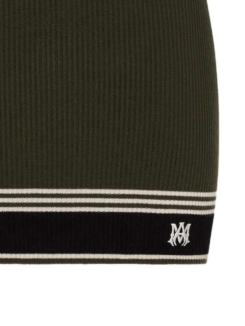  Amiri Stripe Mini Skirt - Green 