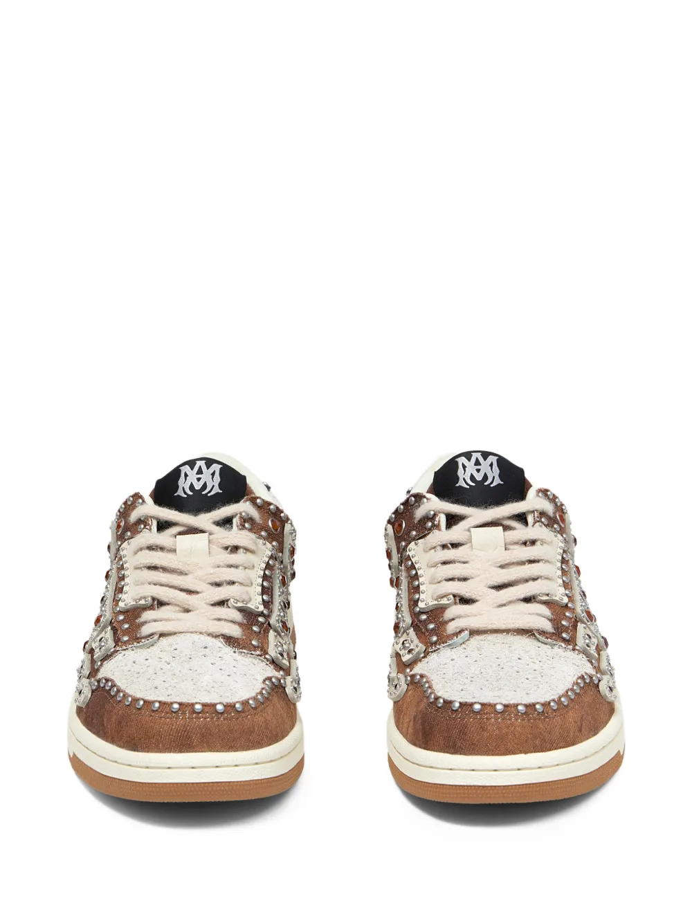 AMIRI Skel stud low lace-up sneakers Bruin