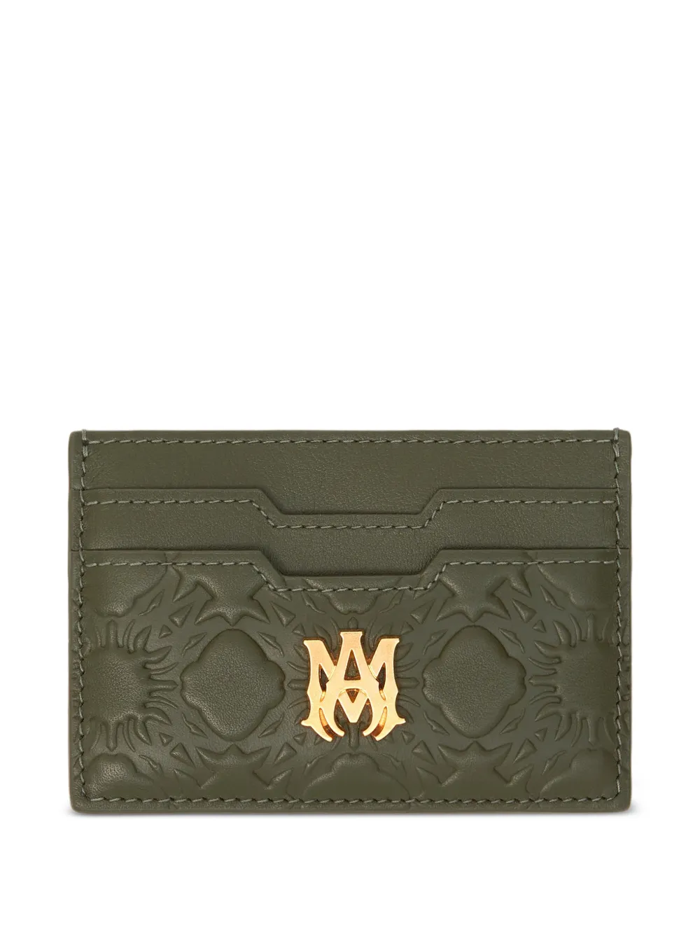 AMIRI ma quad leather cardholder - Verde