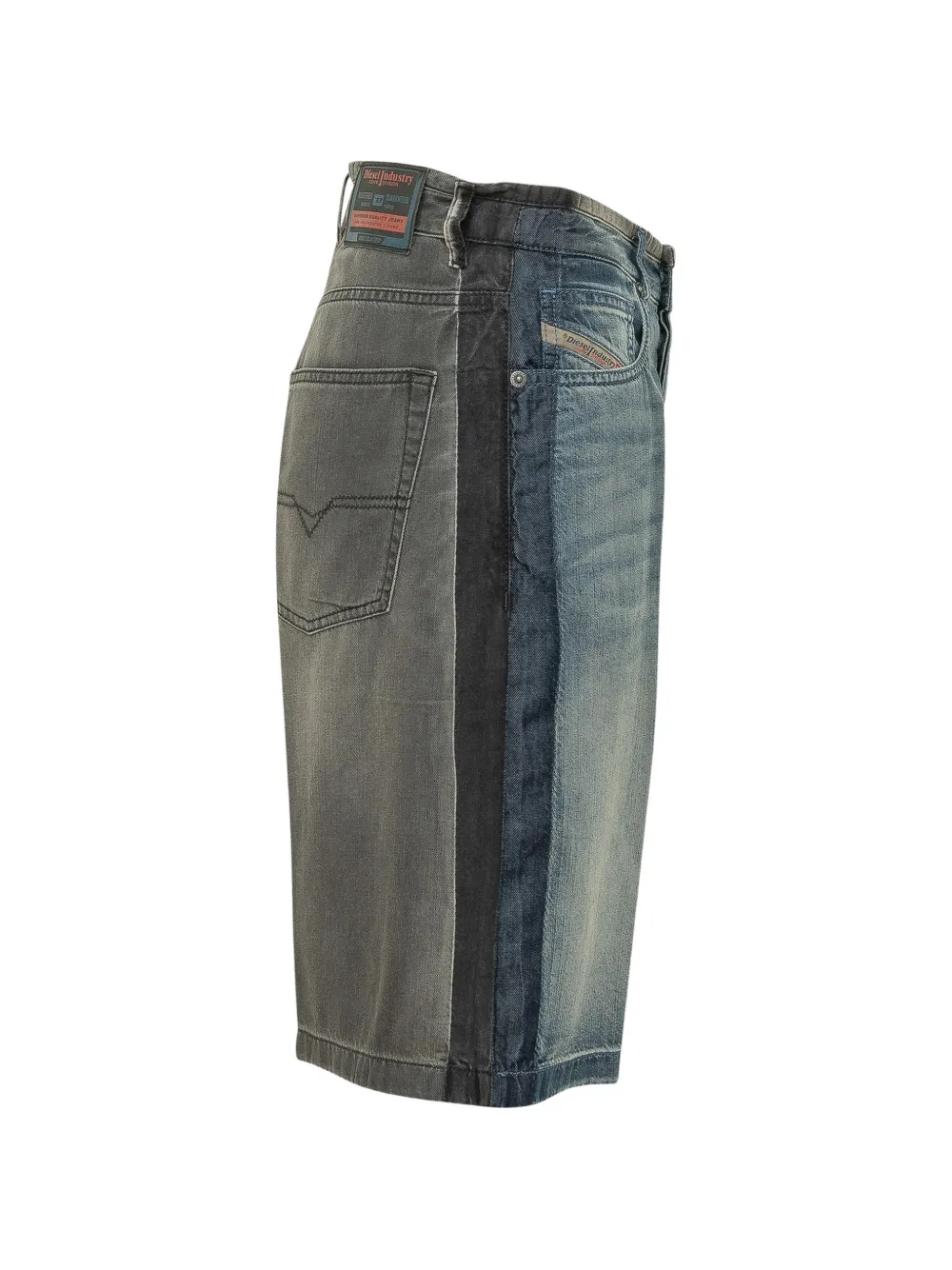  Diesel De-sire Two-tone Denim Shorts - Blue 