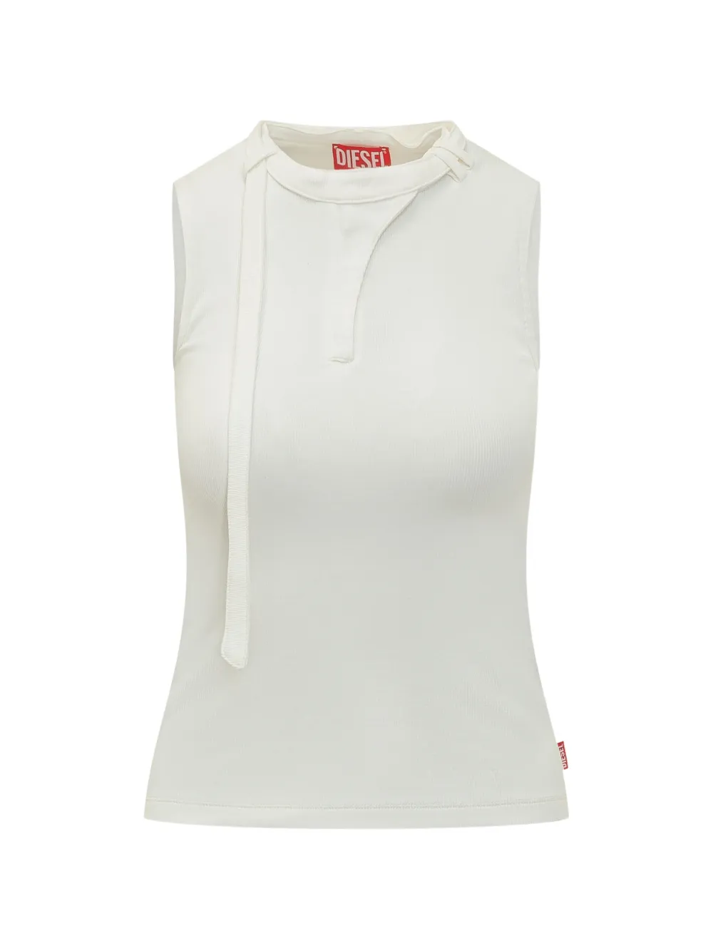 Diesel tie detail tank top - Bianco