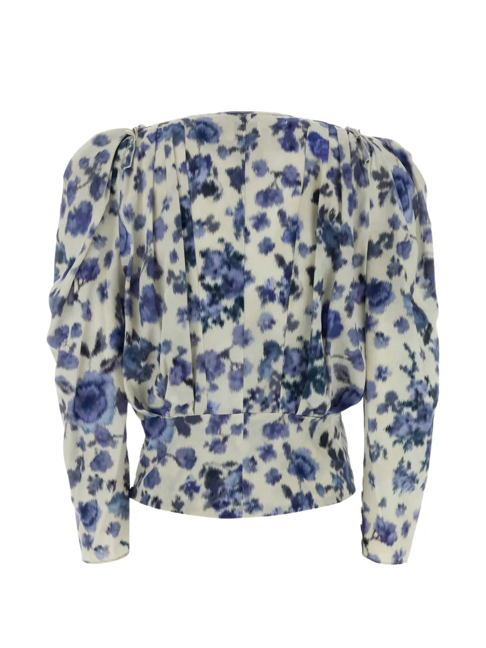  Isabel Marant Floral-print Long-sleeve Blouse - Neutrals 