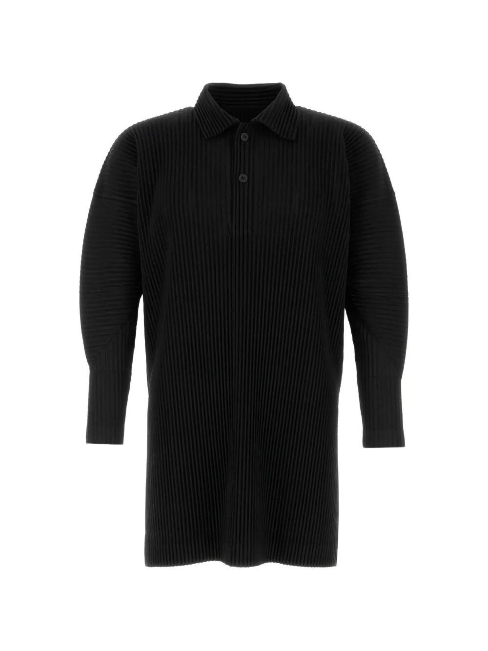 Homme Plissé Issey Miyake pleated polo shirt - Nero