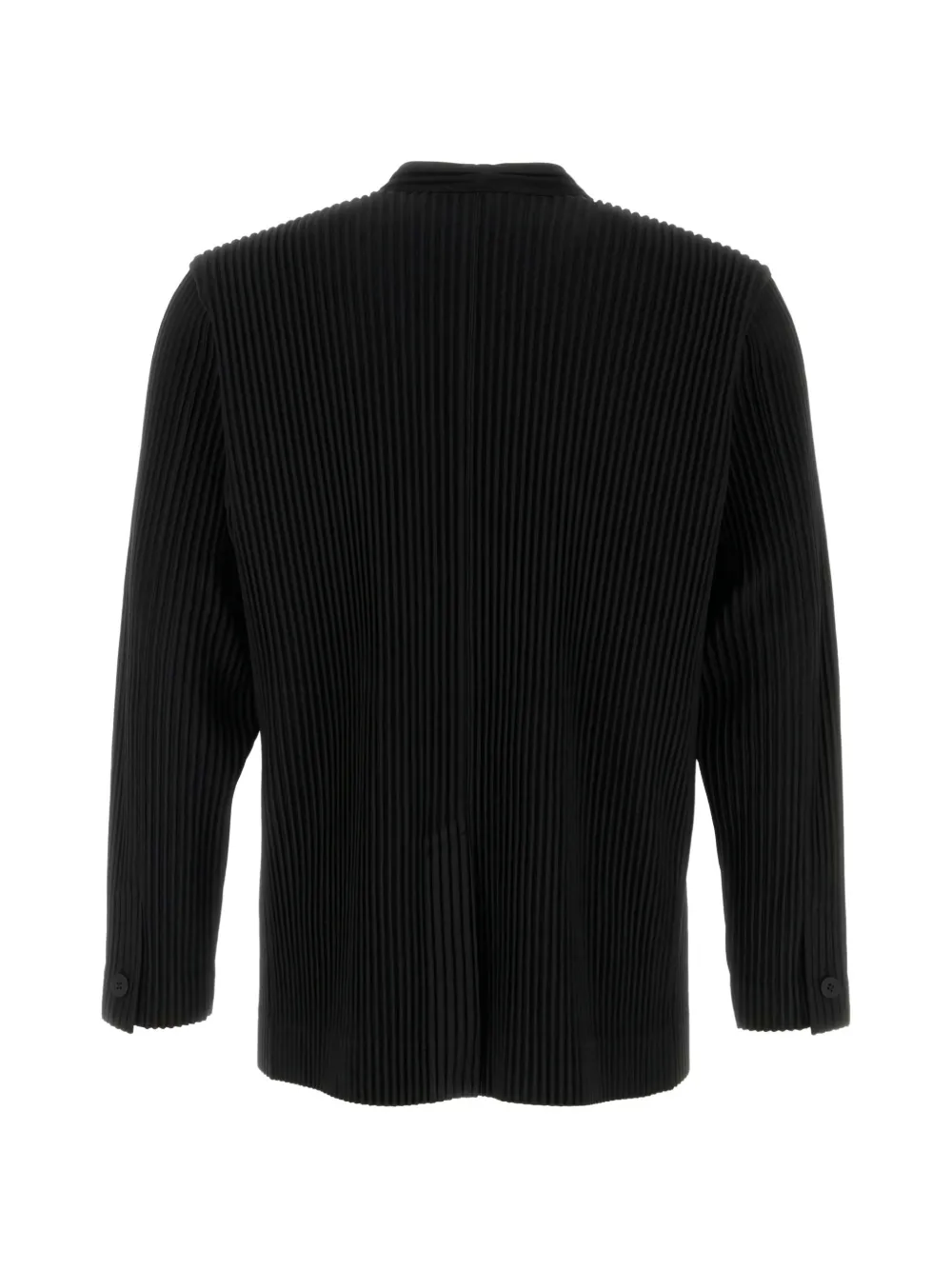 Homme Plissé Issey Miyake Pleated Cardigan | Black | FARFETCH AO