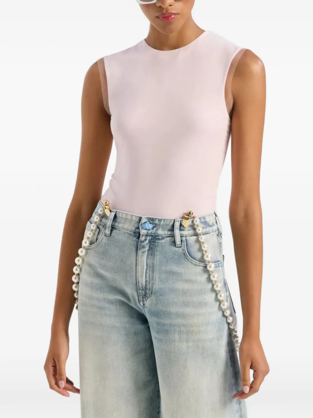  Genny Round-neck Top - Pink 