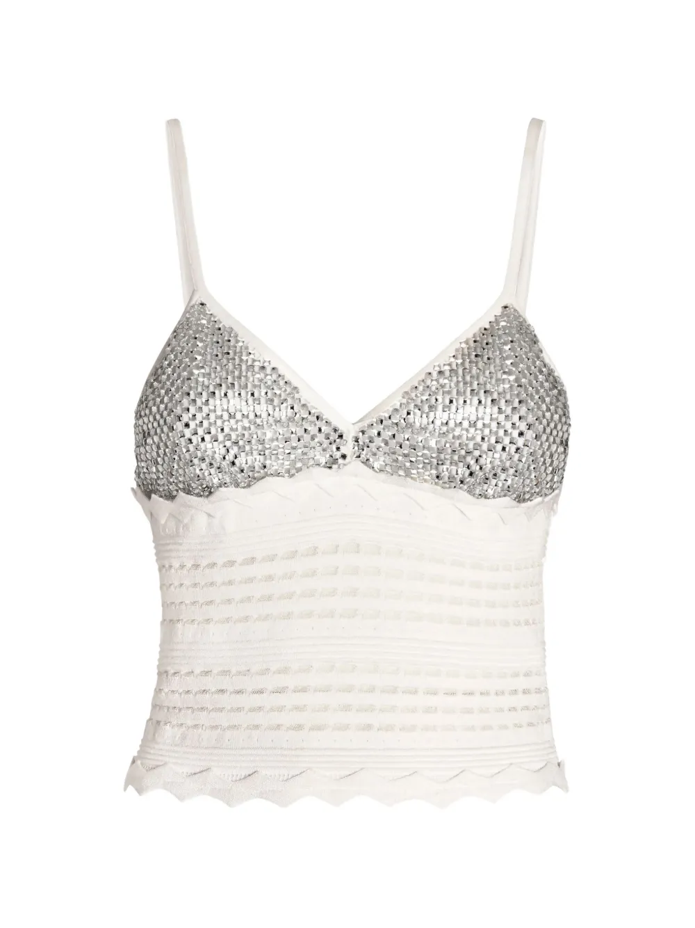 Genny Top testurizzato - Bianco