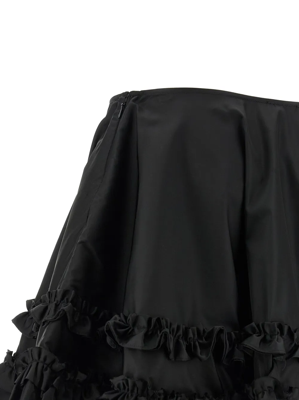 GANNI Mini-rok met ruches Zwart