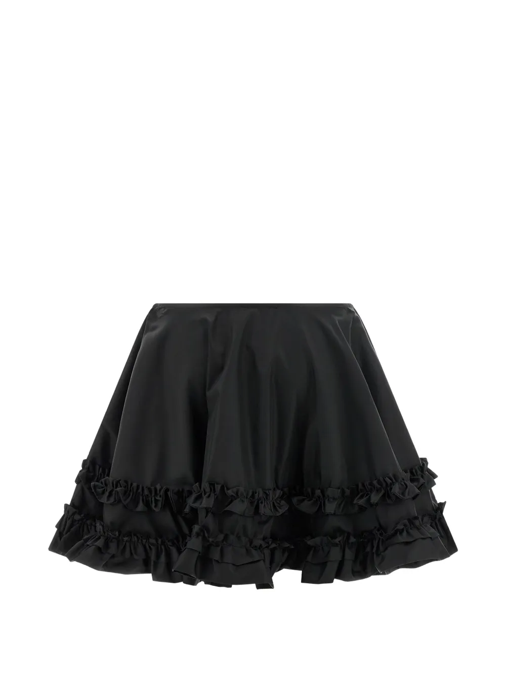 GANNI Mini-rok met ruches Zwart