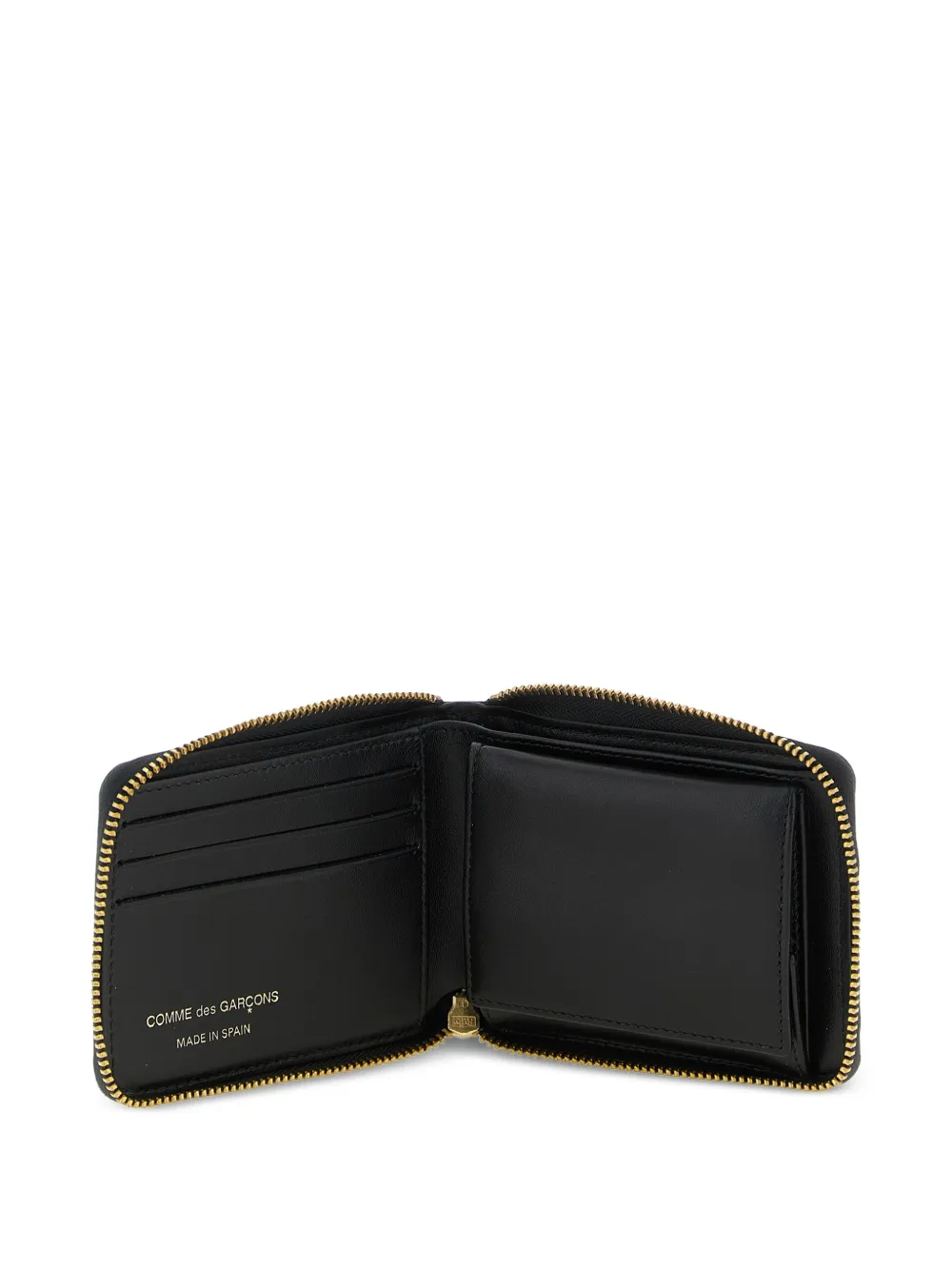  Comme Des Garçons Wallet Polka Dot Printed Wallet - Black 