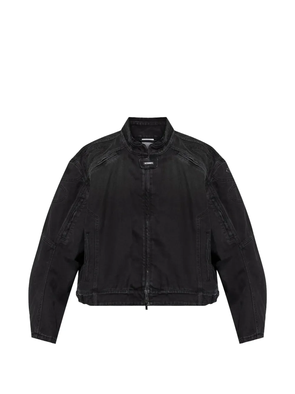 VETEMENTS zipped denim jacket - Nero