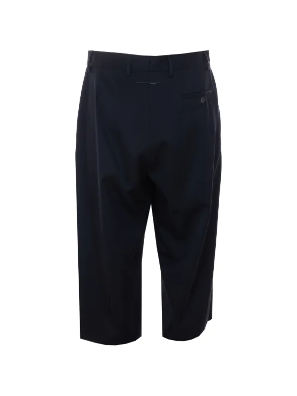 MM6 Maison Margiela Zip Loose Shorts | Blue | FARFETCH