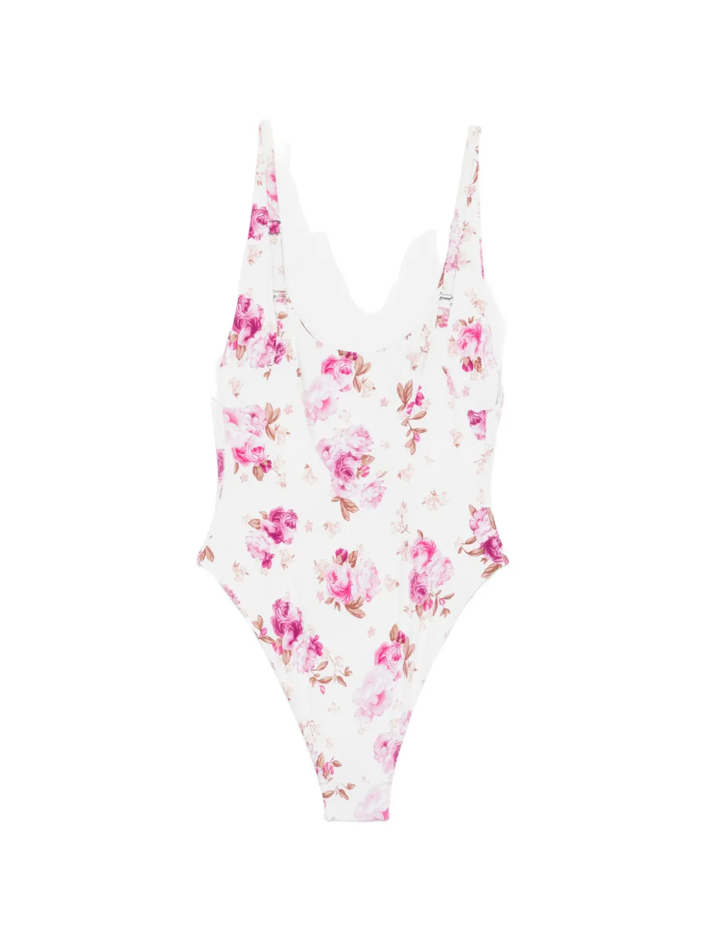 Magda Butrym Floral-print Swimsuit In Pink