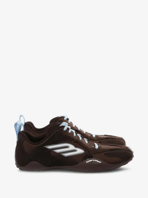 Monday ultra trainers in brown/white/light blue/beige