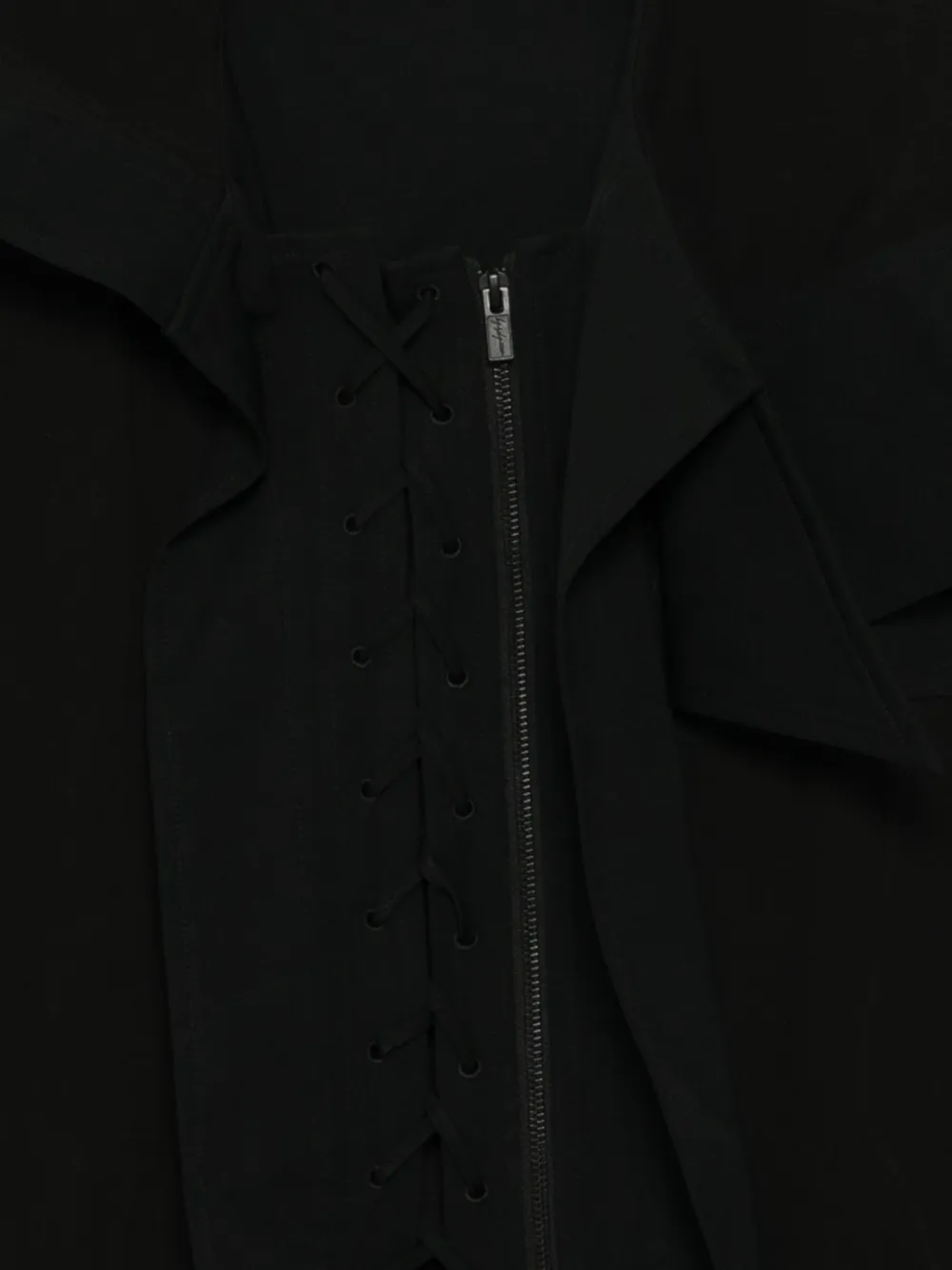 Yohji Yamamoto Jas met veters Zwart