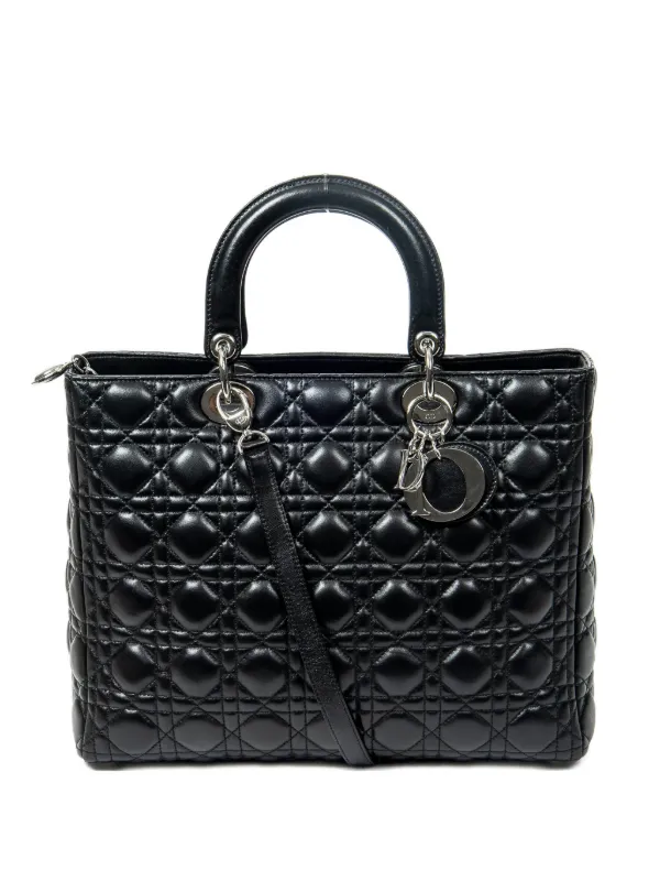 Christian Dior Pre-Owned レディ ディオール ハンドバッグ L 