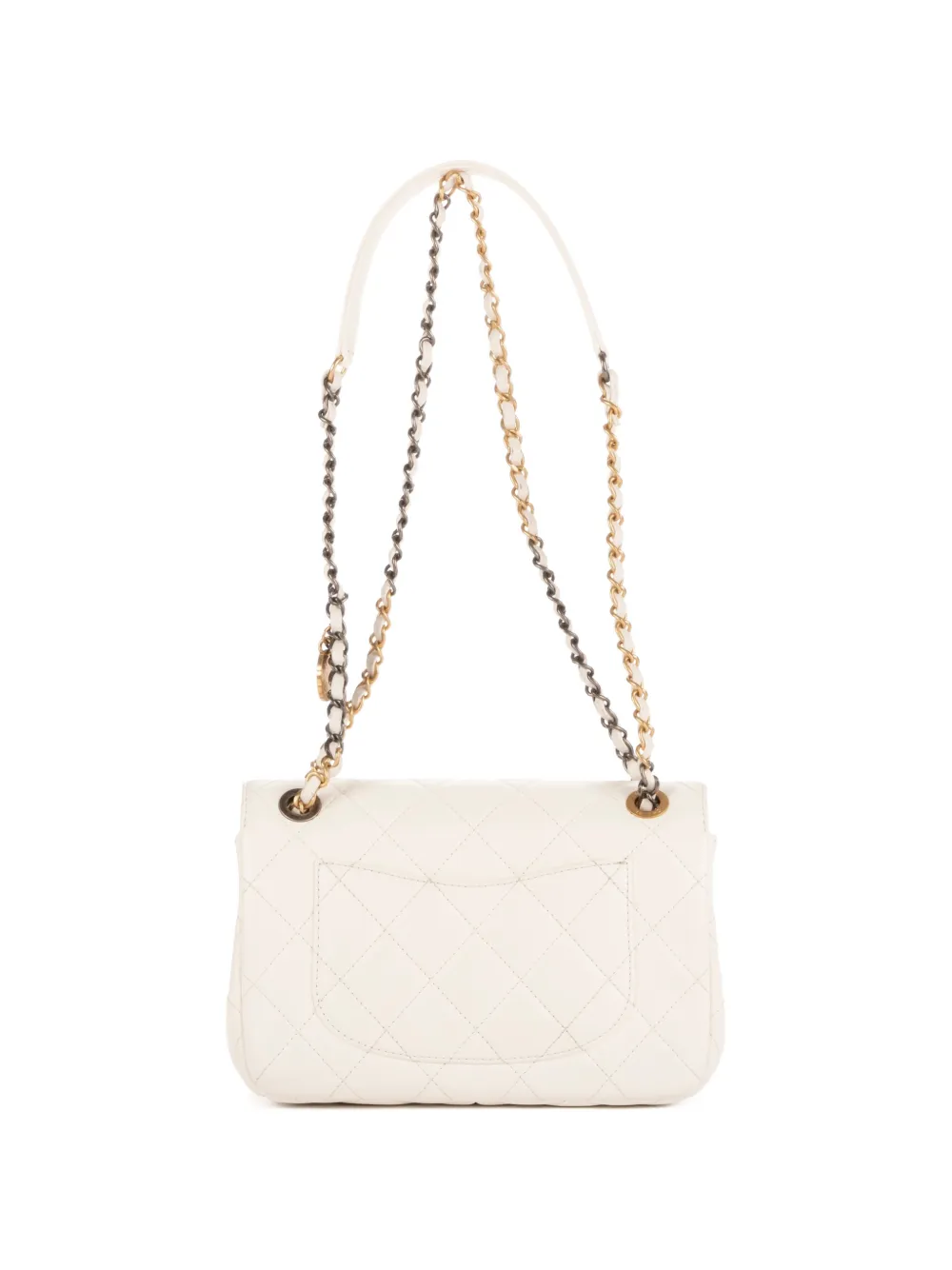 CHANEL Pre-Owned Single Flap Shoulder Bag | White | FARFETCH