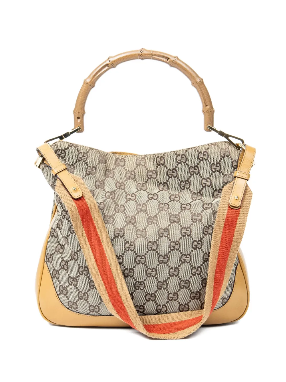 Gucci Pre-Owned GG canvas bamboo-handle tote bag - Toni neutri
