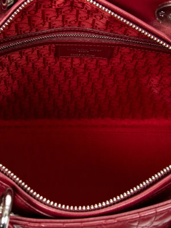 Christian Dior Pre-Owned レディ ディオール ハンドバッグ L | レッド