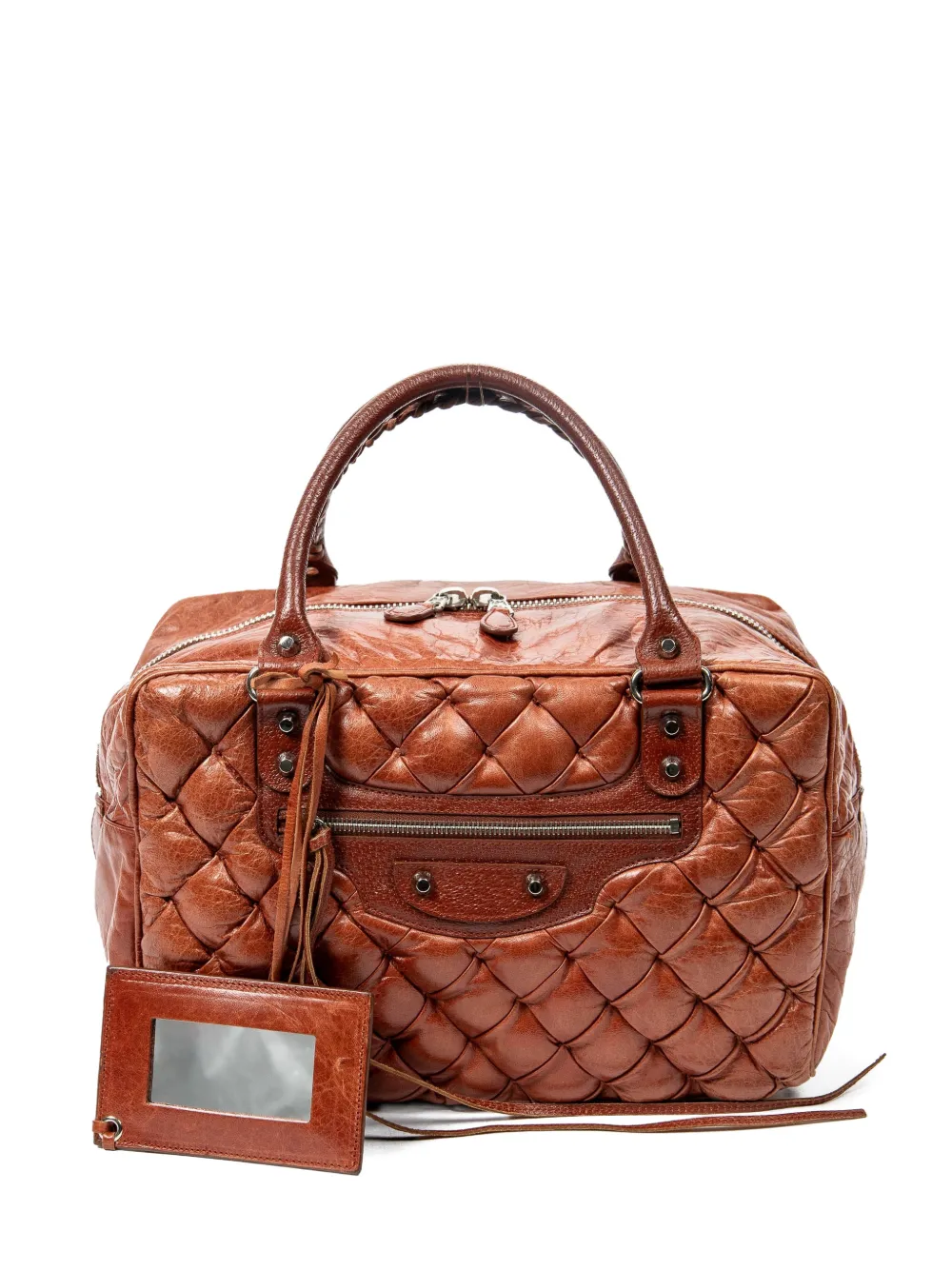 Balenciaga Pre-Owned quilted tote bag - Braun