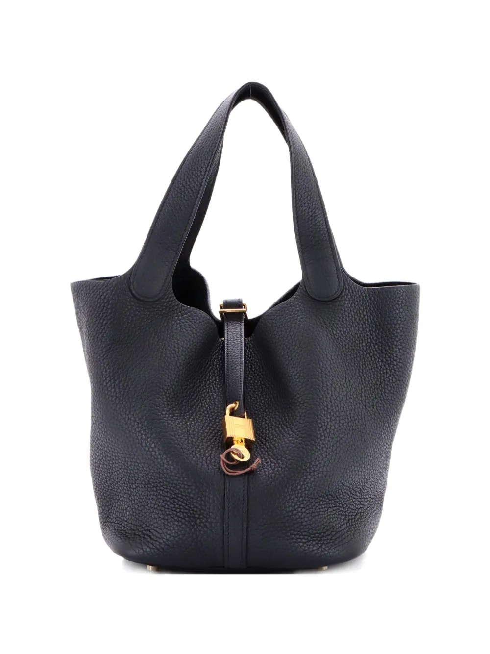 Hermès Pre-Owned Picotin Lock Bag Clemence MM bucket bag - Black