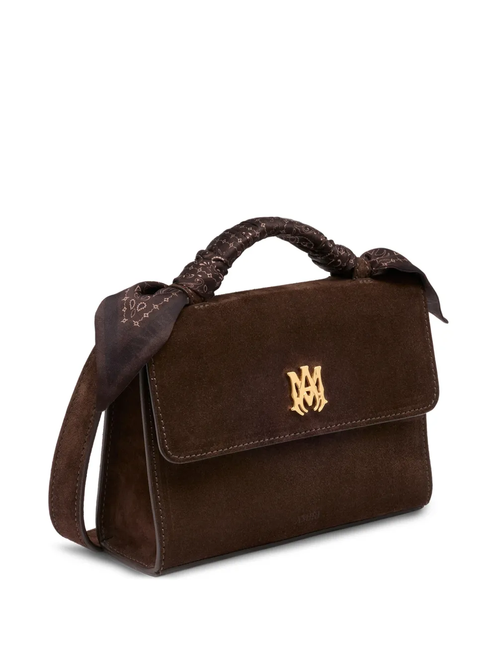  Amiri Logo Handle Micro Bag - Brown 