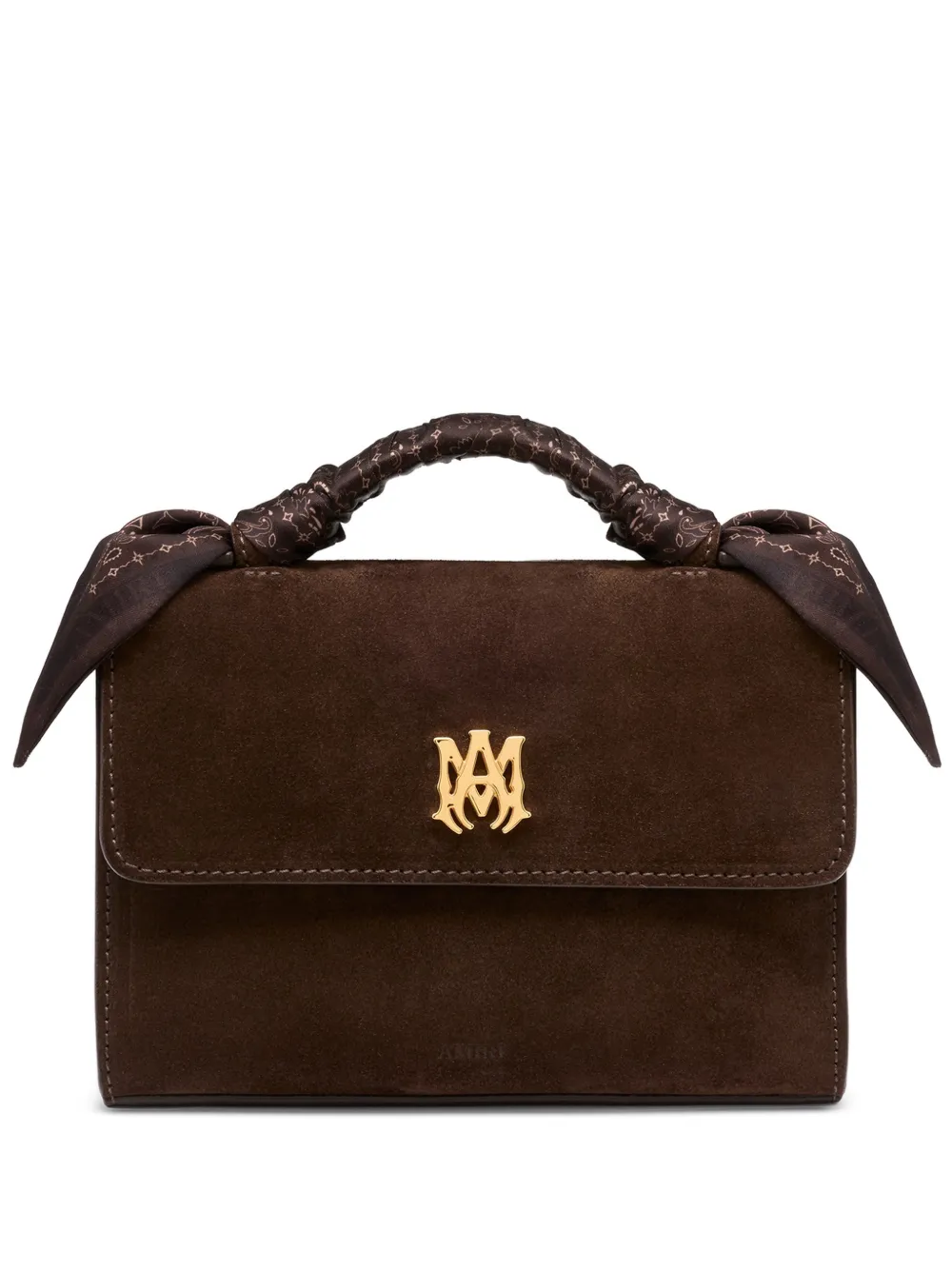 AMIRI logo handle micro bag - Marrone