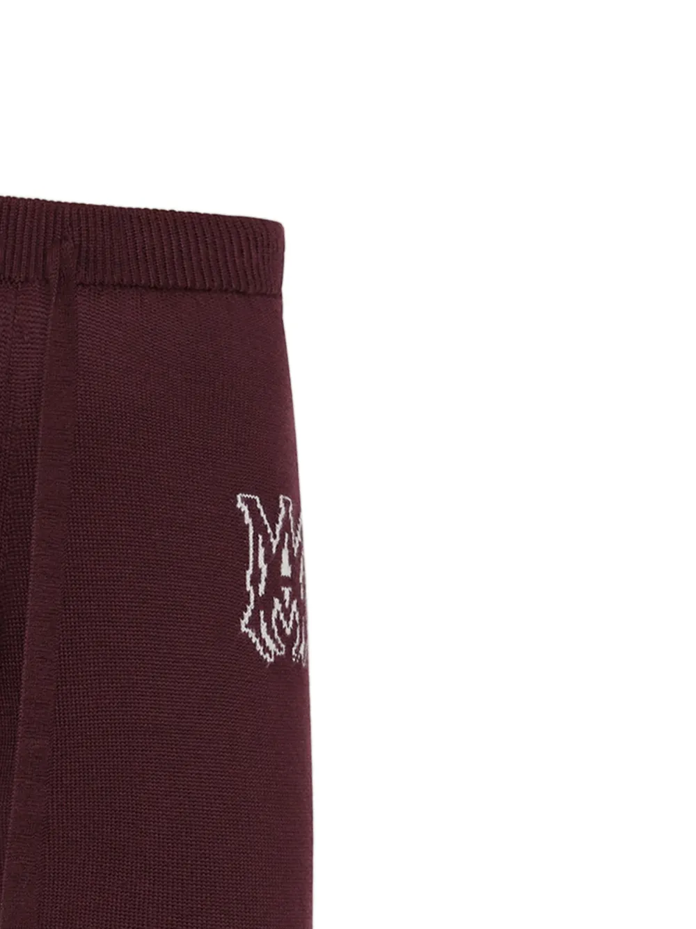  Amiri Logo Knit Trousers - Red 