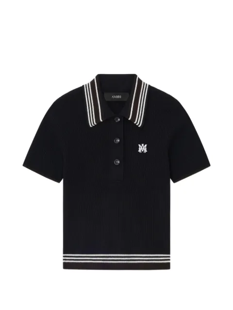AMIRI playera tipo polo con detalle de rayas