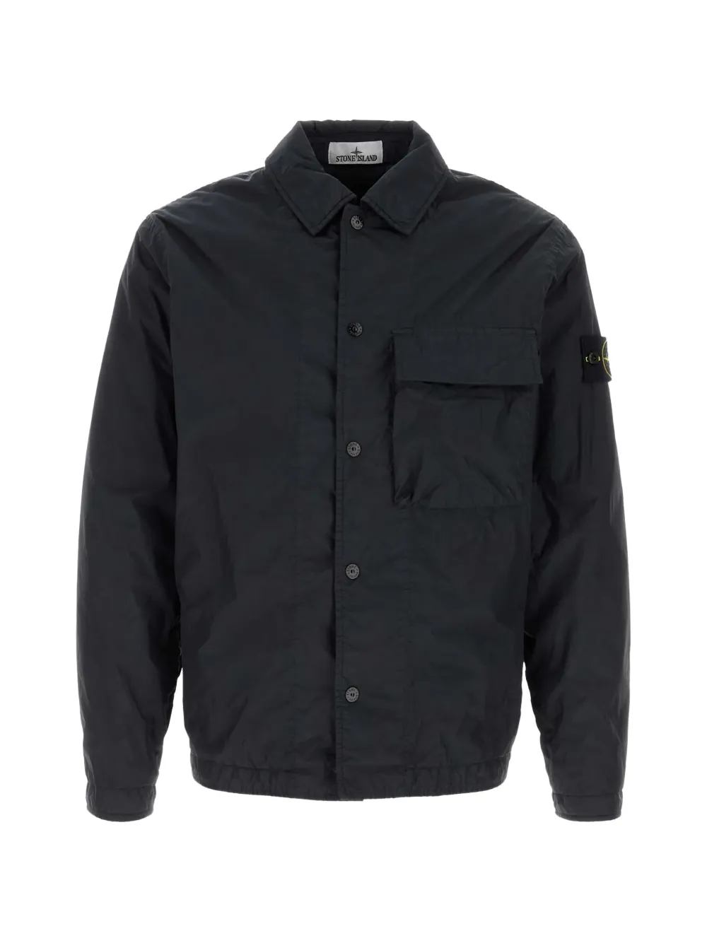 Stone Island Compass-badge shirt jacket - Blu