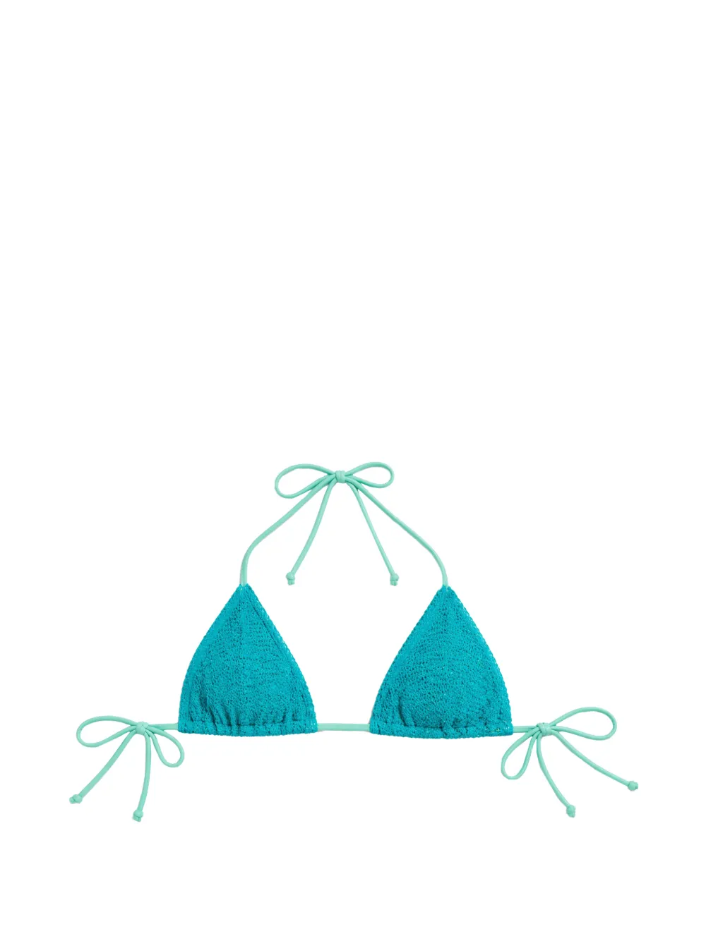 Bond-eye Contrast Luana triangle bikini - Blu