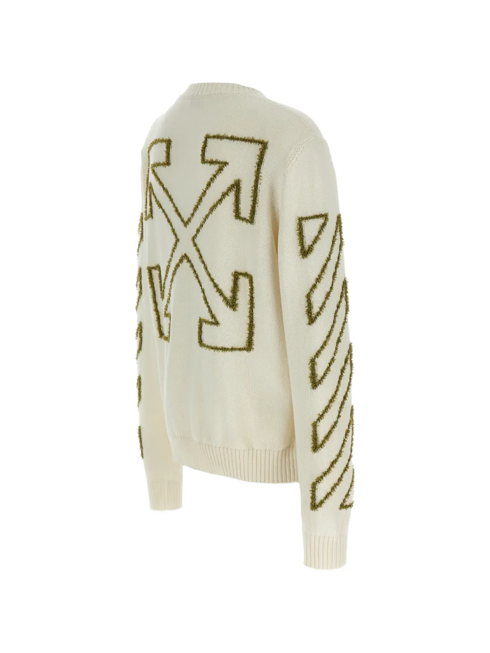  Off-white 3d Diag Outline Sweater - Neutrals 