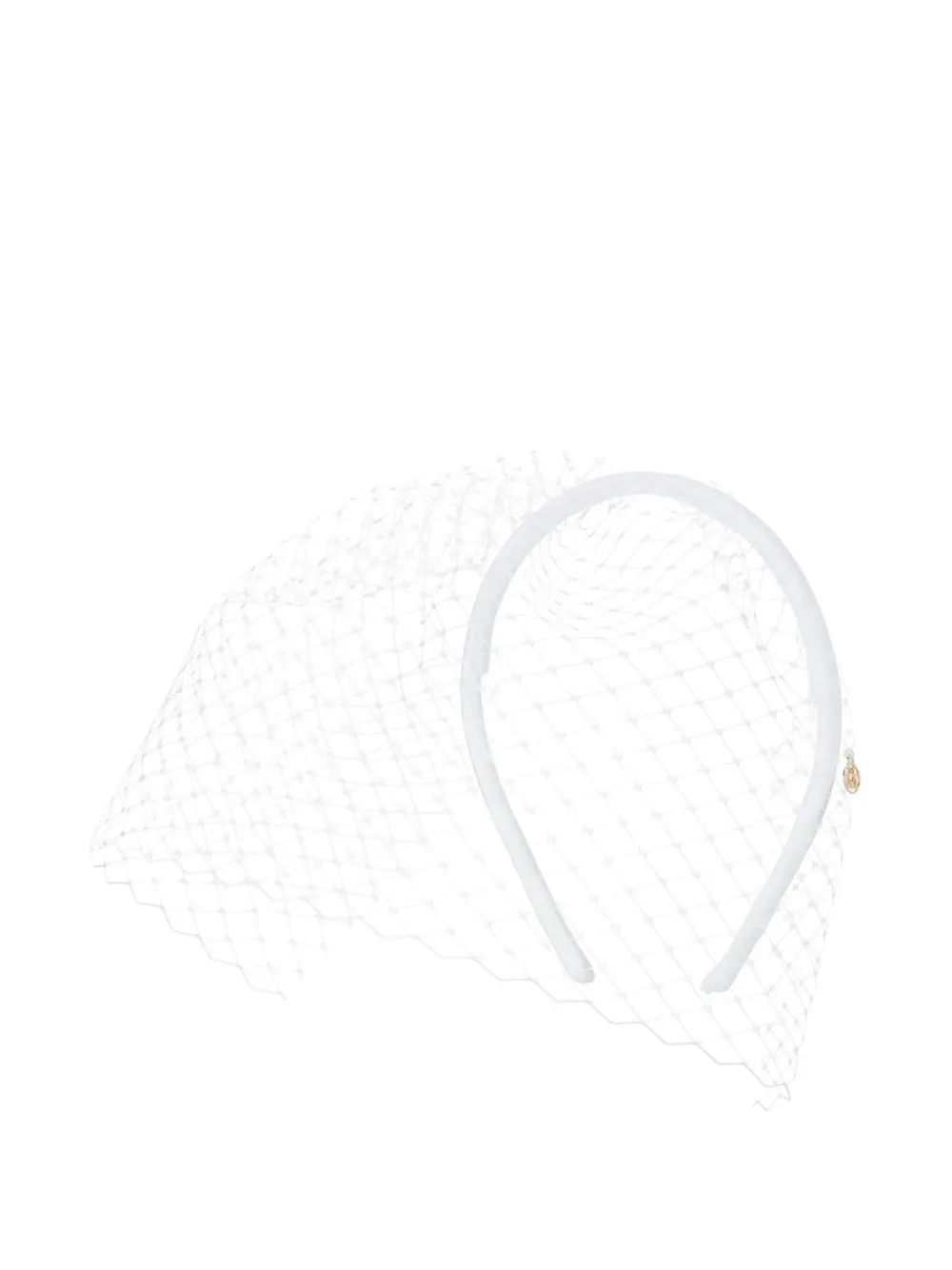 Maison Michel veil headband - Bianco