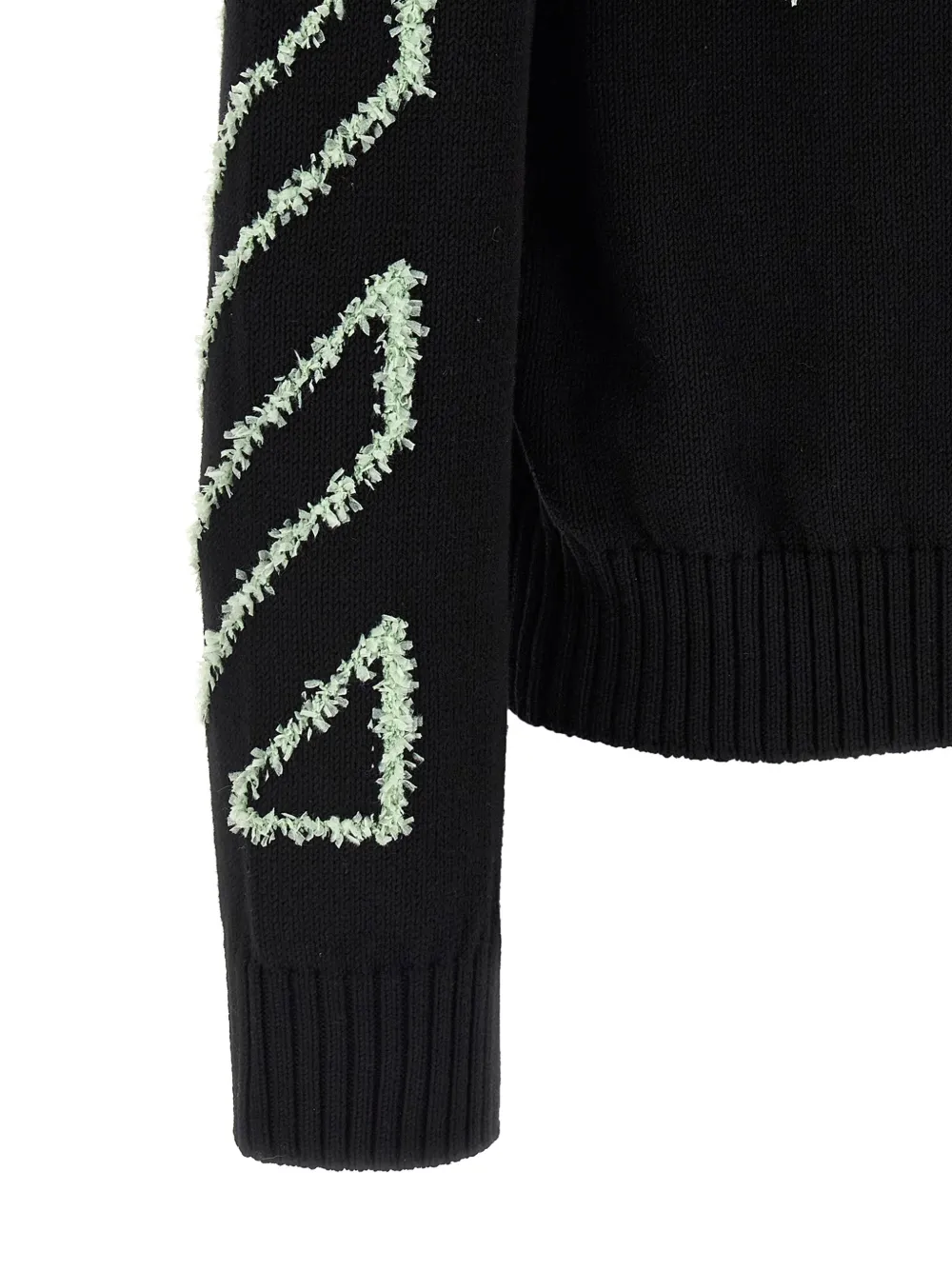 Off-White 3D Diag Outline trui Zwart