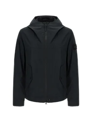 Stone Island コンパスバッジ フーデッドジャケット | ブラック