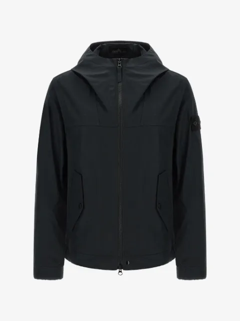 Stone Island 4100037 all-weather cotton canvas S.I. Ghost windproof and breathable hooded jacket