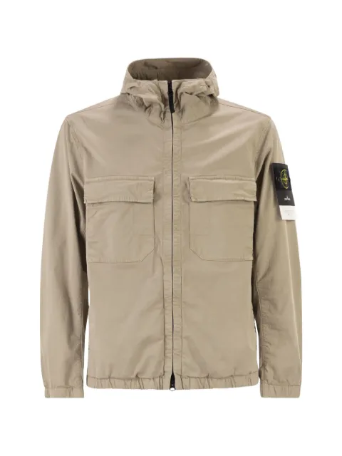 Stone Island chest-pocket hooded jacket